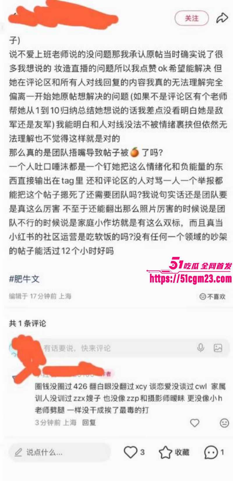抖音网红肥牛文一日店长翻车事件09 抖音网红肥牛文一日店长翻车事件09