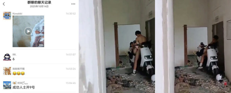 成功人士开九号电动车烂尾楼小情侣电摩车震被偷拍