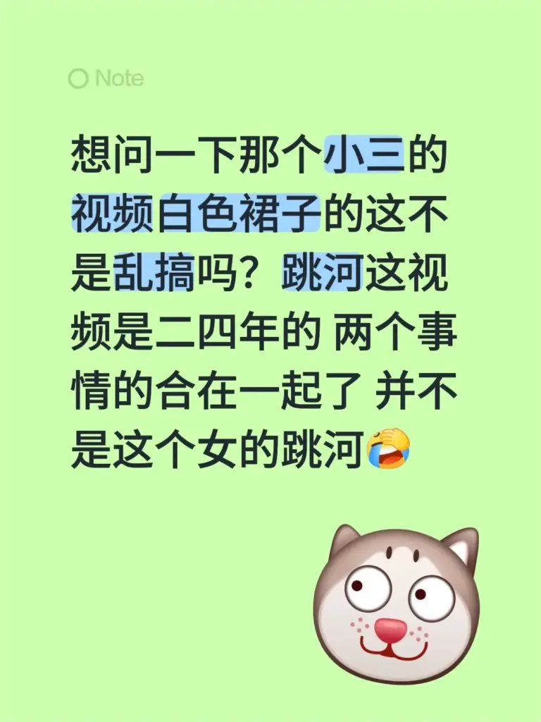逆天伦理大瓜正妻当街抓歼羞辱小三跳河正妻上吊