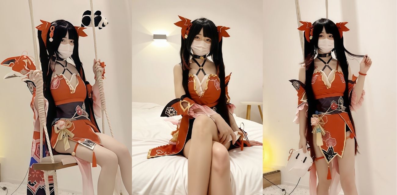 二次元网黄 白虎喵 cos花火 深喉口交玉足玩屌 骑乘榨精两连发!