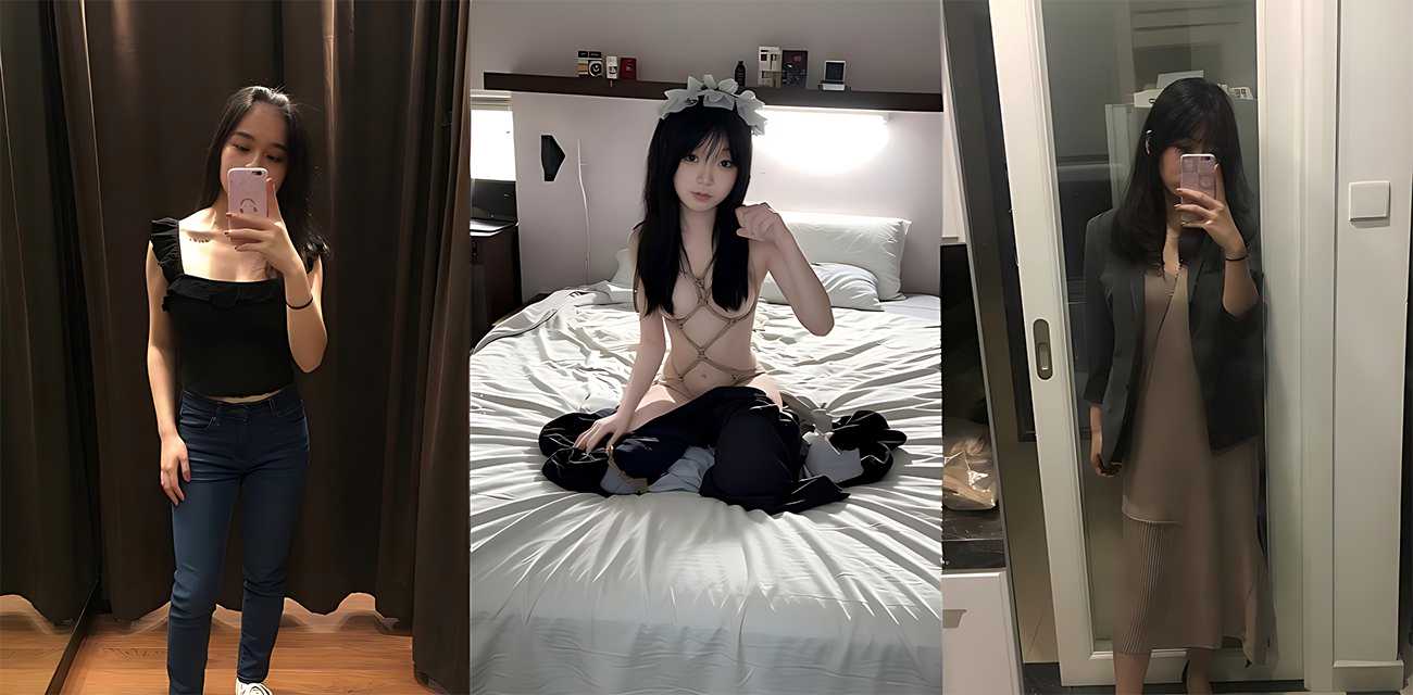 清纯学生妹 私密自拍 口舌侍奉男友肉棒 稚嫩玉体被捆绑在床虐足调教！