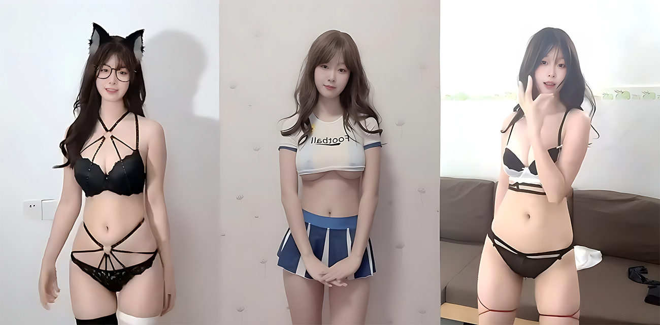 抖音网红 月岛星奈 定制骚舞漏奶福利 情趣装切换不停 纤腰狂扭魅惑人心！