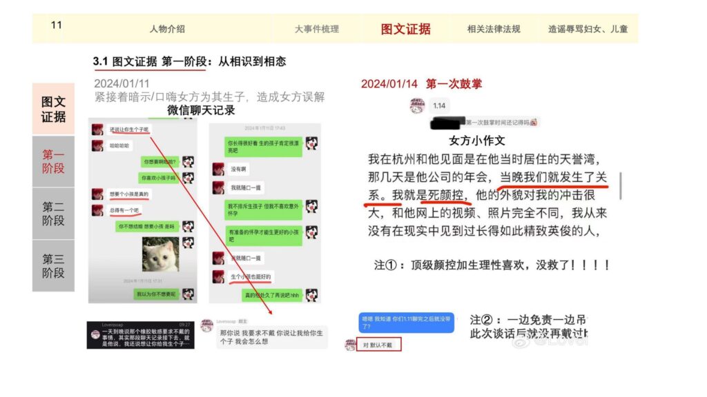 童锦程私生子事件孩子妈32页自证清白