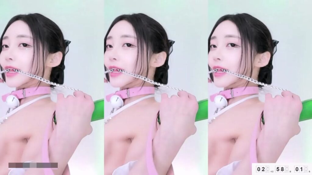 韩国afreecaTV直播KBJ成人档hidana露脸上演训练女仆