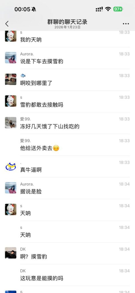 可可托海学院雪豹伤人事件xxn误把猛兽当萌宠