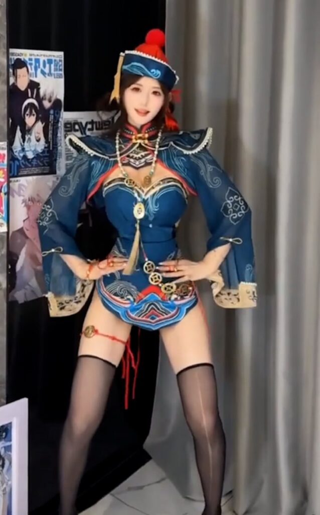 320万粉丝抖音擦边顶流超蓝布罗莉定制福利视频外流