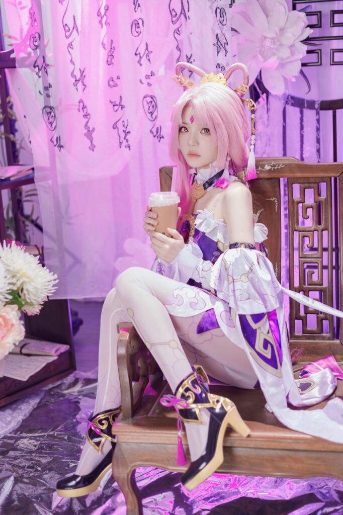 桜桃喵[18+福利姬coser写真集]星穹铁道cos符玄[27p+2v]（共54张图片）