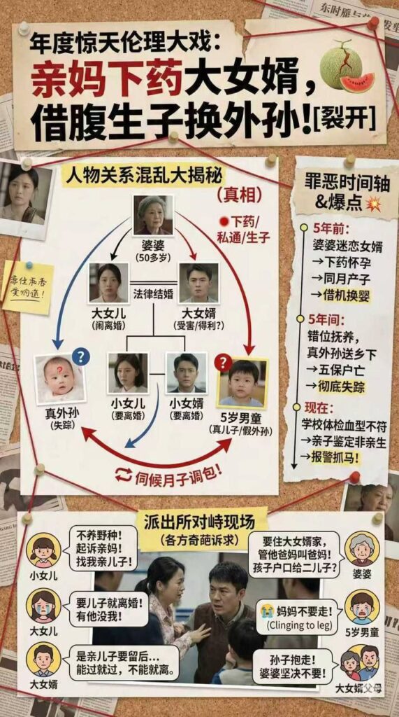 三观尽碎江门逆天偷情事件丈母娘搞上了女婿怀孕掉包孩子
