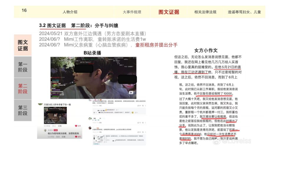 童锦程私生子事件孩子妈32页自证清白