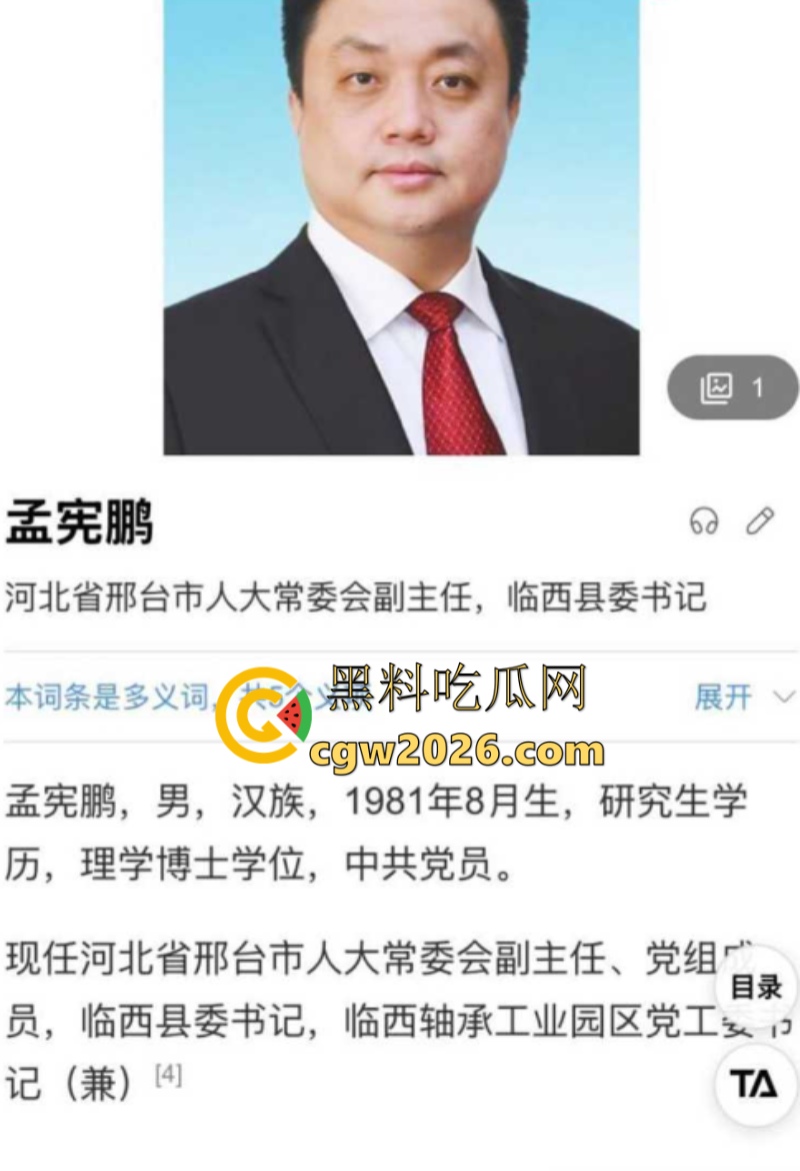 河北官员 孟宪鹏 遭实名举报 拥有五个情妇 身背两条人命 敛财5.8亿 黑金帝国内幕曝光!