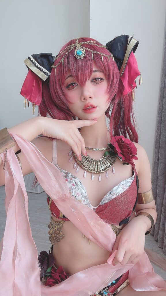 PoppaChan[18+福利姬coser写真集]Holo虚拟偶像Houshou Marine(宝ほう鐘しょうマリン)[109p+8v]（共51张图片）