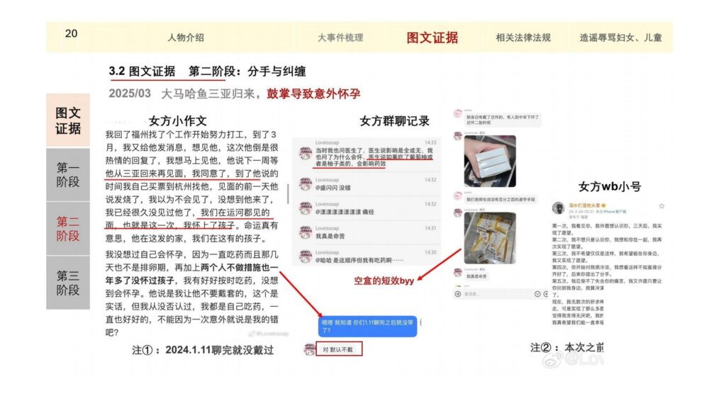 童锦程私生子事件孩子妈32页自证清白