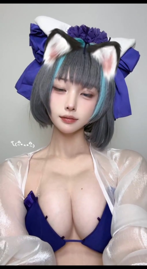 38万粉丝抖音二次元萌妹coser若若ovo超绝露脸私拍福利