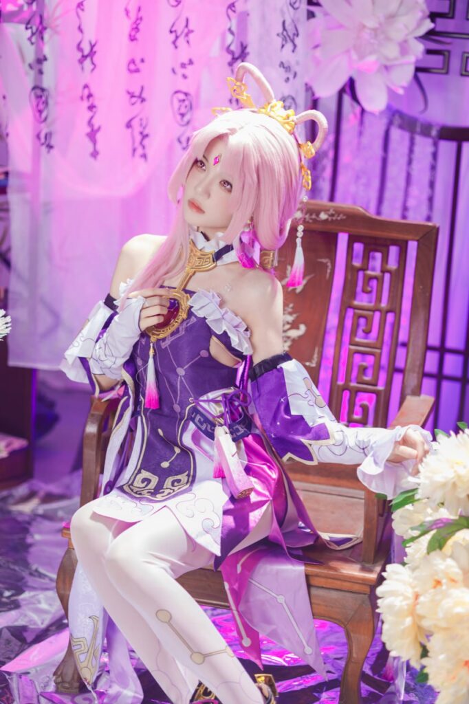 桜桃喵[18+福利姬coser写真集]星穹铁道cos符玄[27p+2v]（共54张图片）