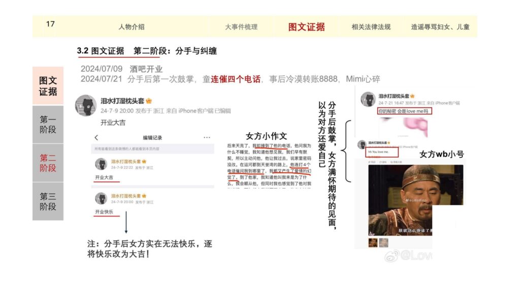 童锦程私生子事件孩子妈32页自证清白