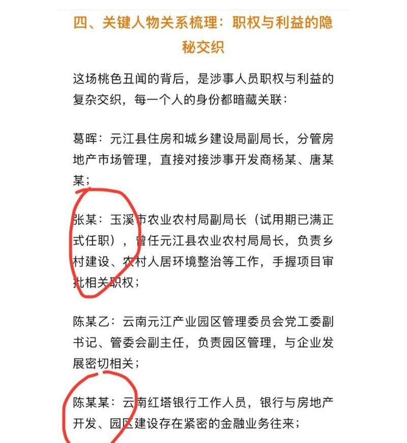 云南玉溪农业副局长张颖被前妻举报出轨银行员工陈捷妤