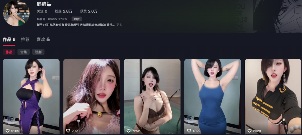 原抖音百万粉丝网红鹅鹅卷土重来大尺度定制视频流出