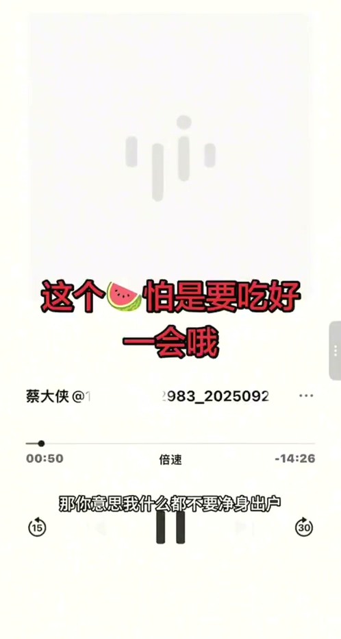 抖音热瓜四川内江蔡大侠杜晓燕双向出轨9分29秒录音完整版