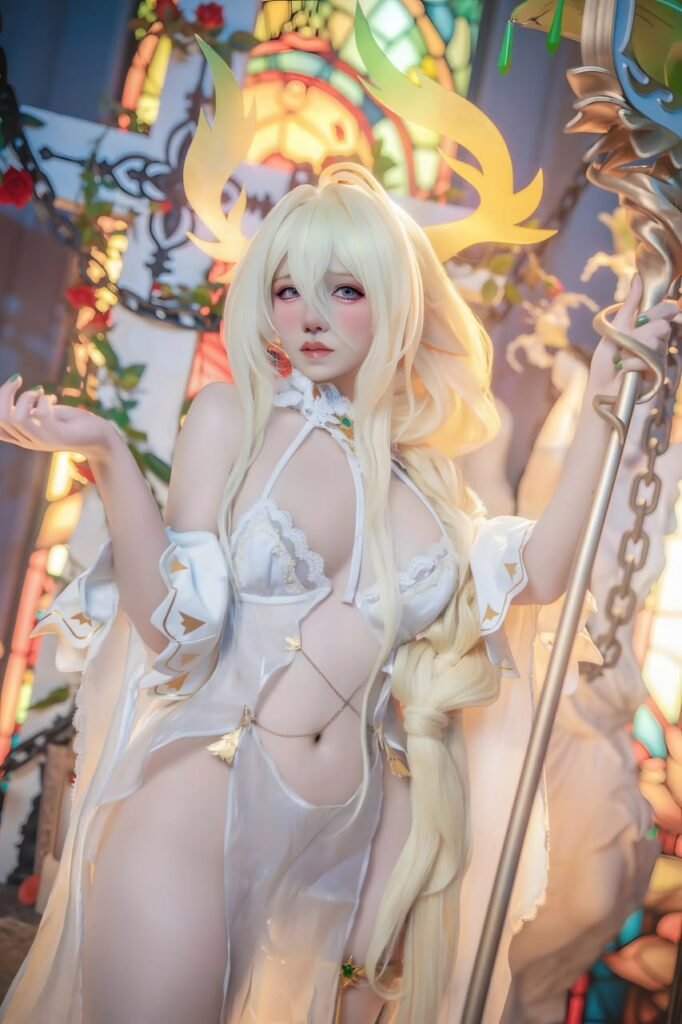 阿薰kaOri[18+福利姬coser写真集]金狮cosplay碧蓝航线[90p+5v]（共90张图片）