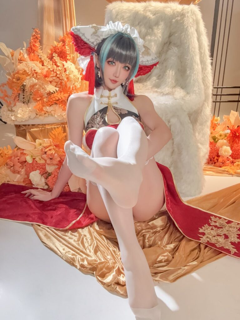 星之迟迟[18+福利姬coser写真集]碧蓝航线cos柴郡旗袍[47p+1v]（共54张图片）