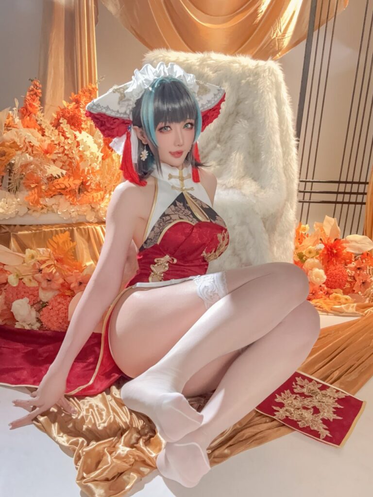 星之迟迟[18+福利姬coser写真集]碧蓝航线cos柴郡旗袍[47p+1v]（共54张图片）