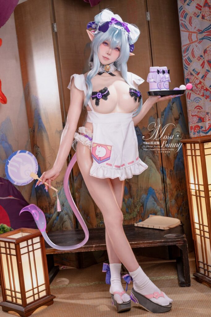 咬一口兔娘Yiko湿润兔[18+福利姬coser写真集]梦见月瑞希cosplay原神[78p+5v]